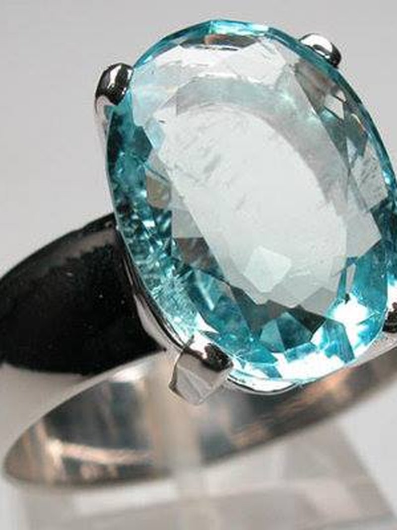 Power Ring — aquamarine in silver