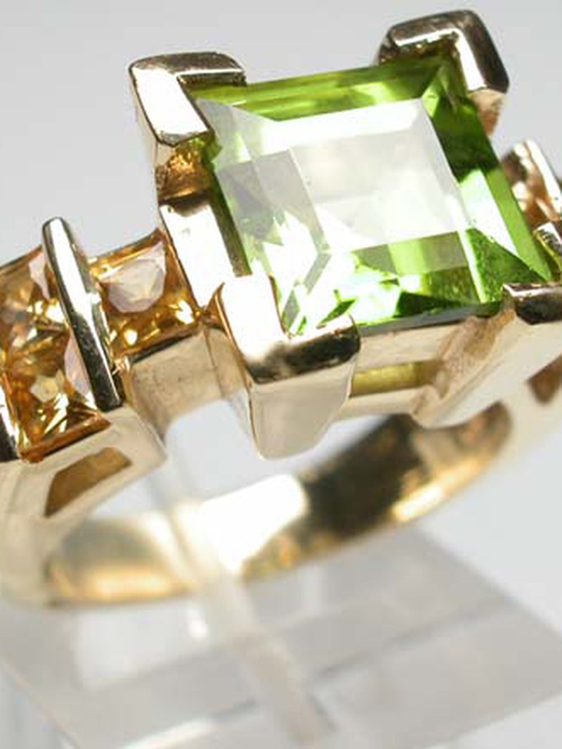 Power Ring — peridot in gold