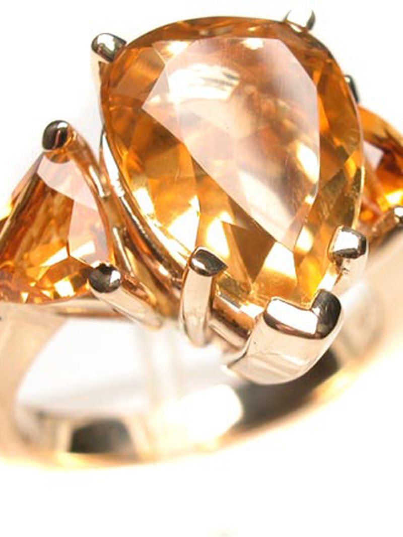 Power Ring — citrine in gold